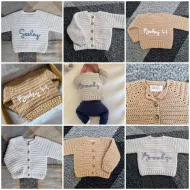 Crochet Cardigan - Name/Phrase