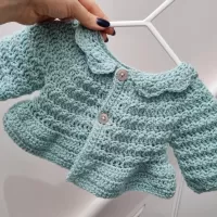 Peplum Cardigan - Floral Initial