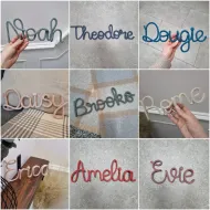 Knitted Wire Word/Phrase
